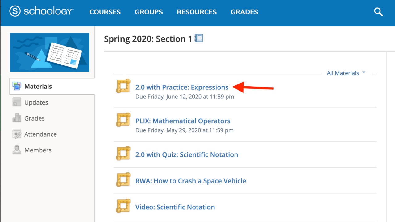 SchoologyScreenshot 1